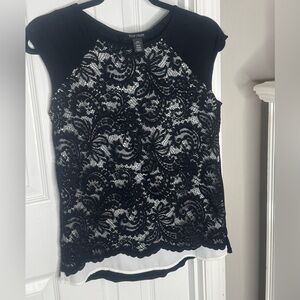 Black Lace Women's Top